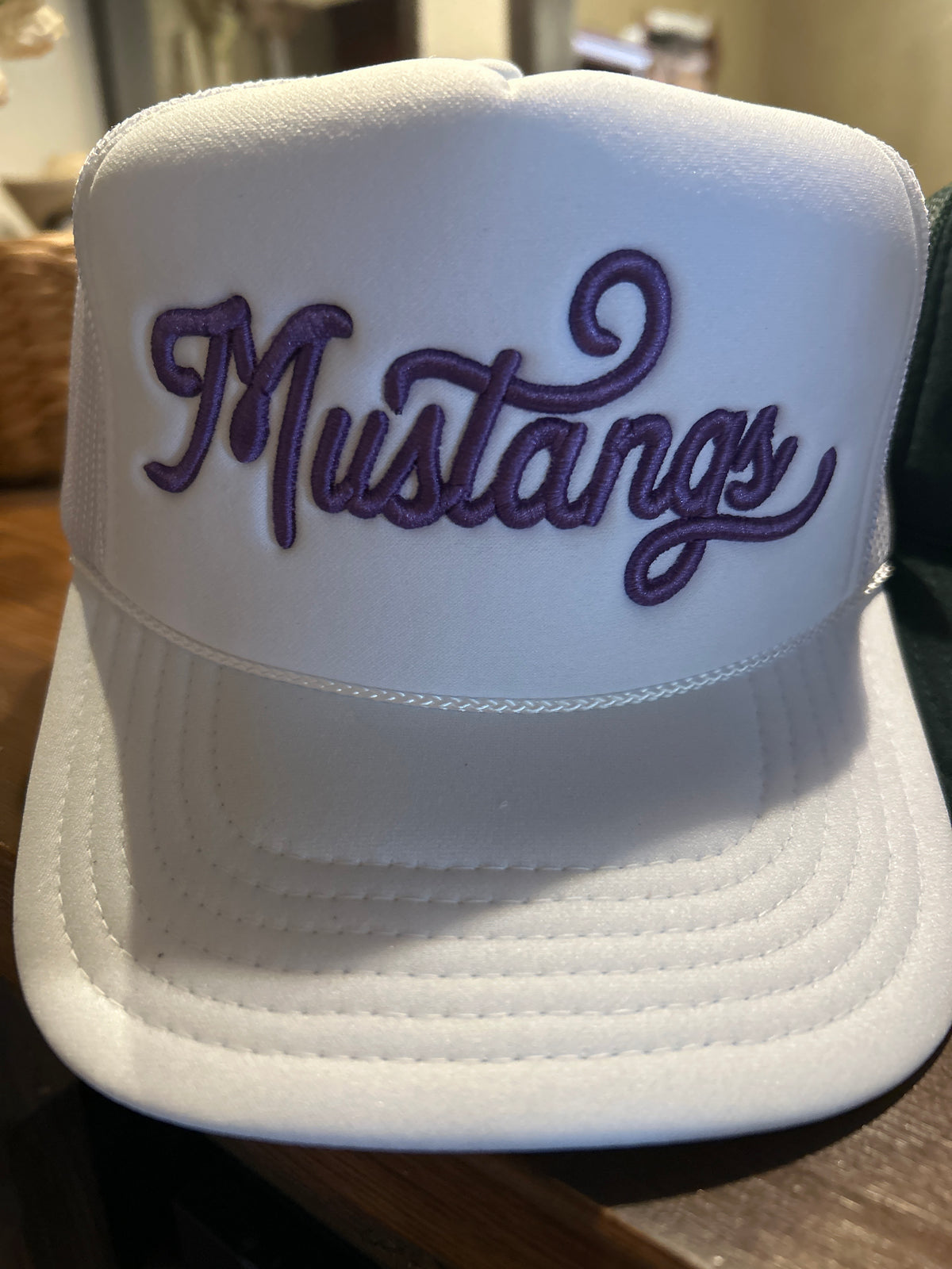 Cursive Puff Embroidered Hat