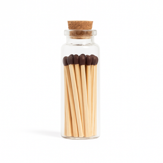 Brown Matches in Small Corked Vial