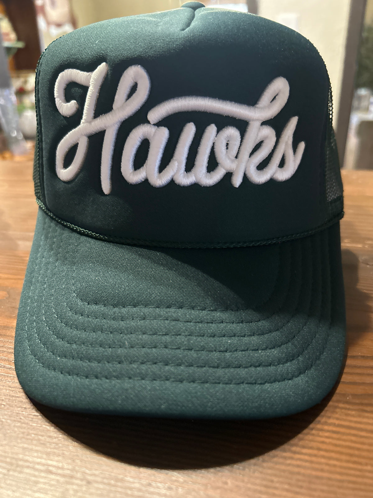 Cursive Puff Embroidered Hat