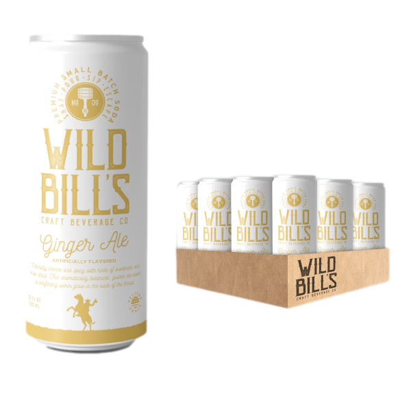 Ginger Ale - Premium Cane Sugar Soda, 12-Pack, Cans