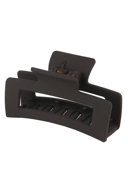 3.35" Minimalist Rectangle Hair Claw Clip