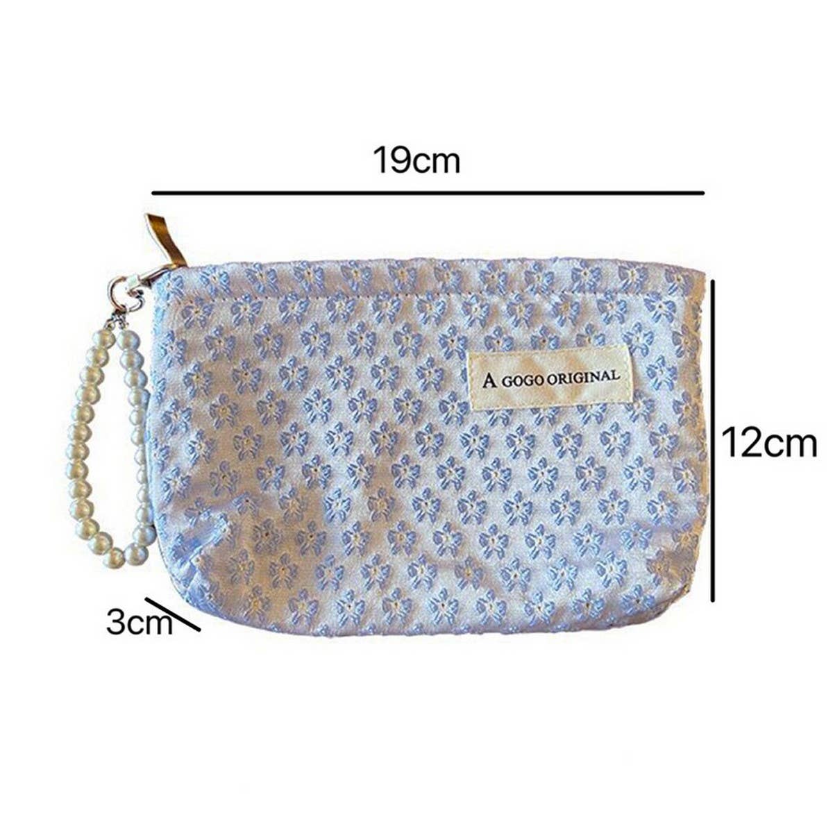 Pearl Handle Cosmetic Bag Sweet Wallet Hand Pouch