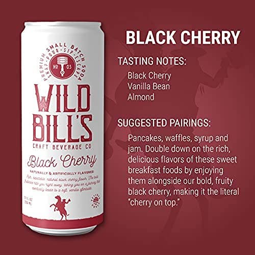 Black Cherry - Premium Cane Sugar Soda Can