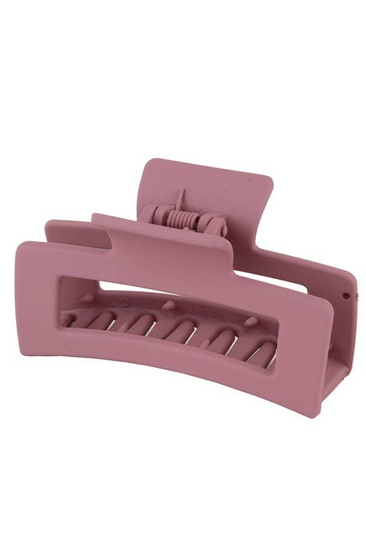 3.35" Minimalist Rectangle Hair Claw Clip