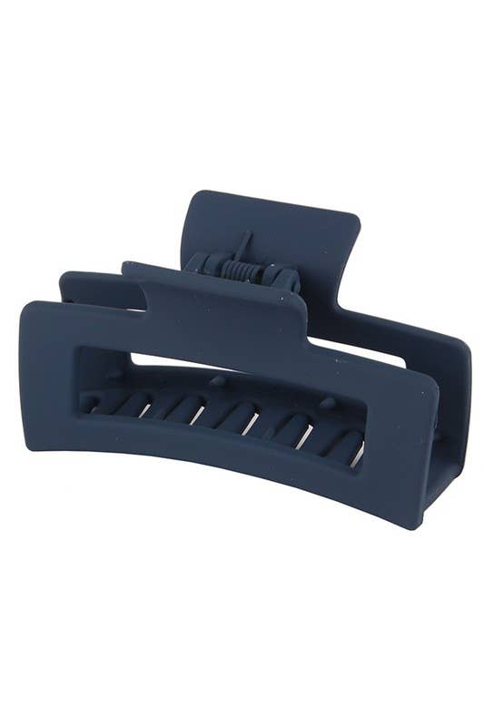 3.35" Minimalist Rectangle Hair Claw Clip