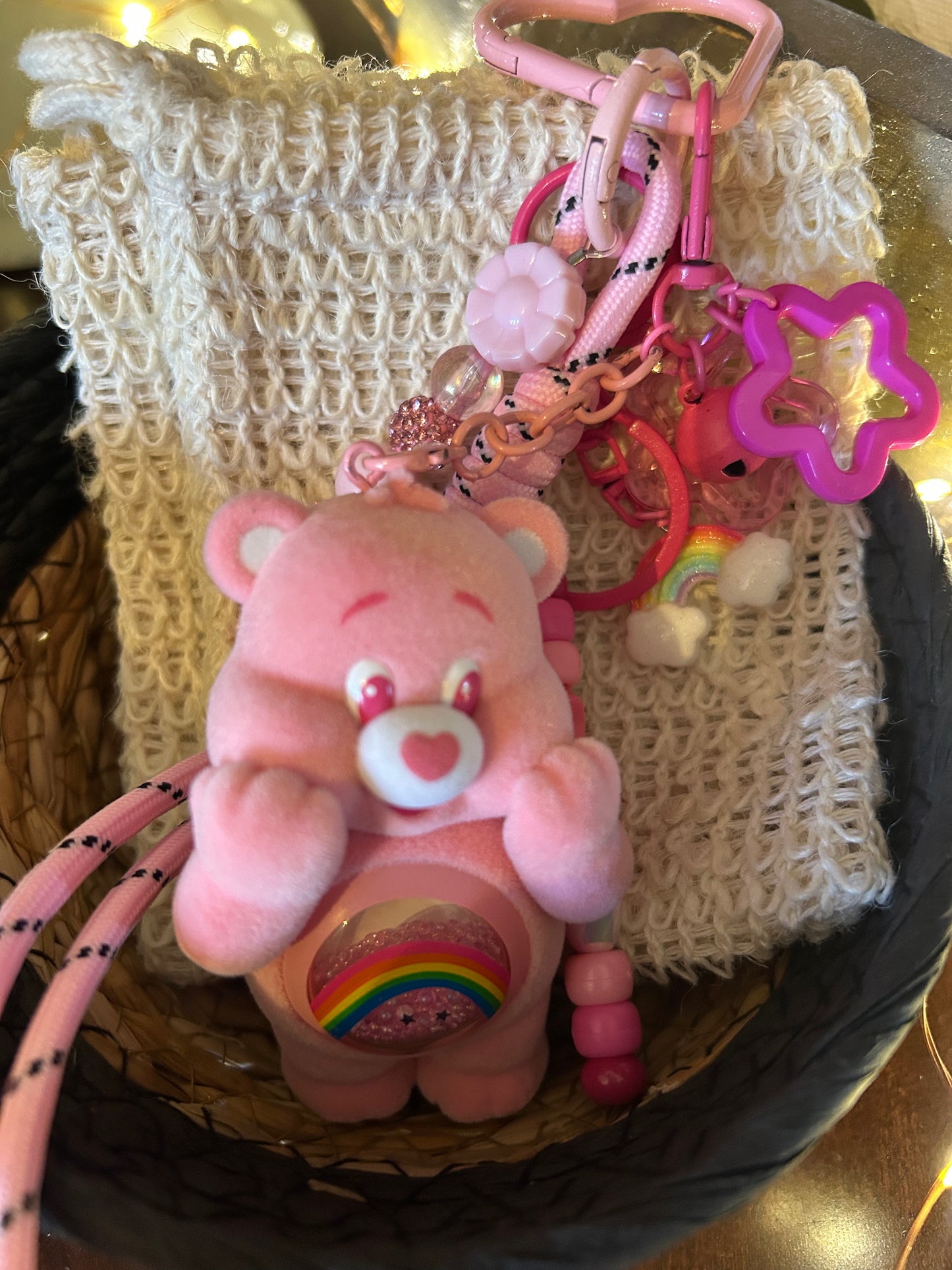 Care Bears Keychain w/Charms