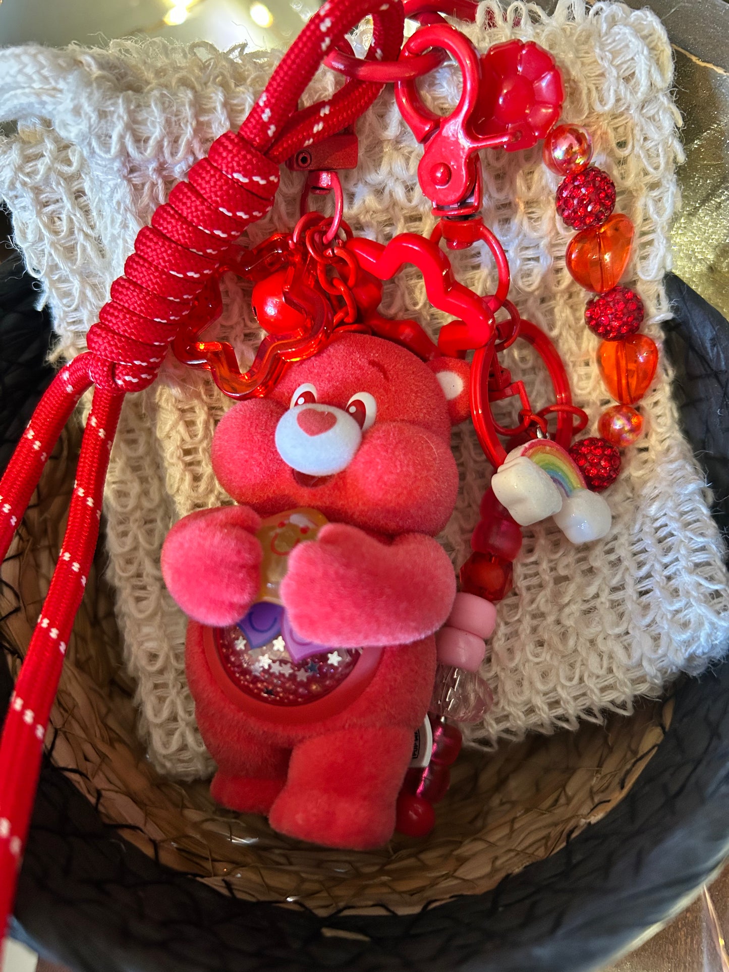 Care Bears Keychain w/Charms