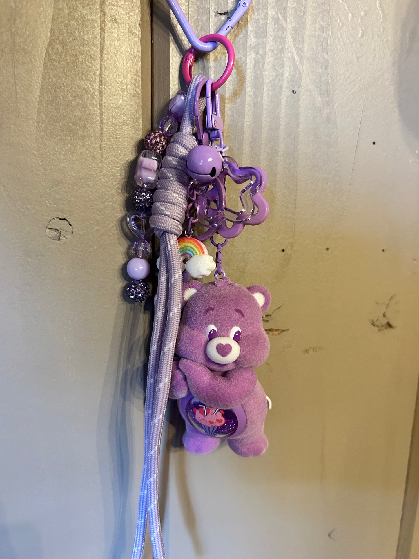 Care Bears Keychain w/Charms