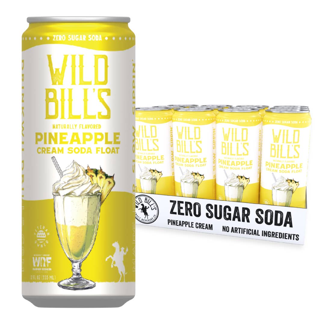 Pineapple: Zero Sugar Soda Can