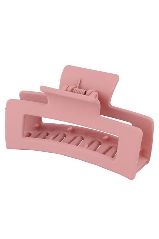 3.35" Minimalist Rectangle Hair Claw Clip